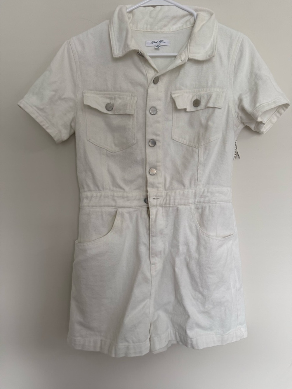 Cloud Ten White Short Sleeve Romper
